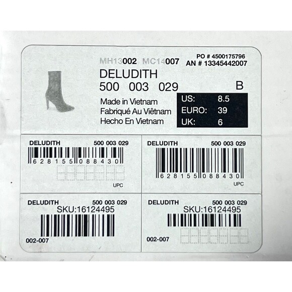 ALDO Deludith Boots Womens 8.5 Purple Heel Holiday Party Booties Chic Gift Ready - Picture 15 of 15